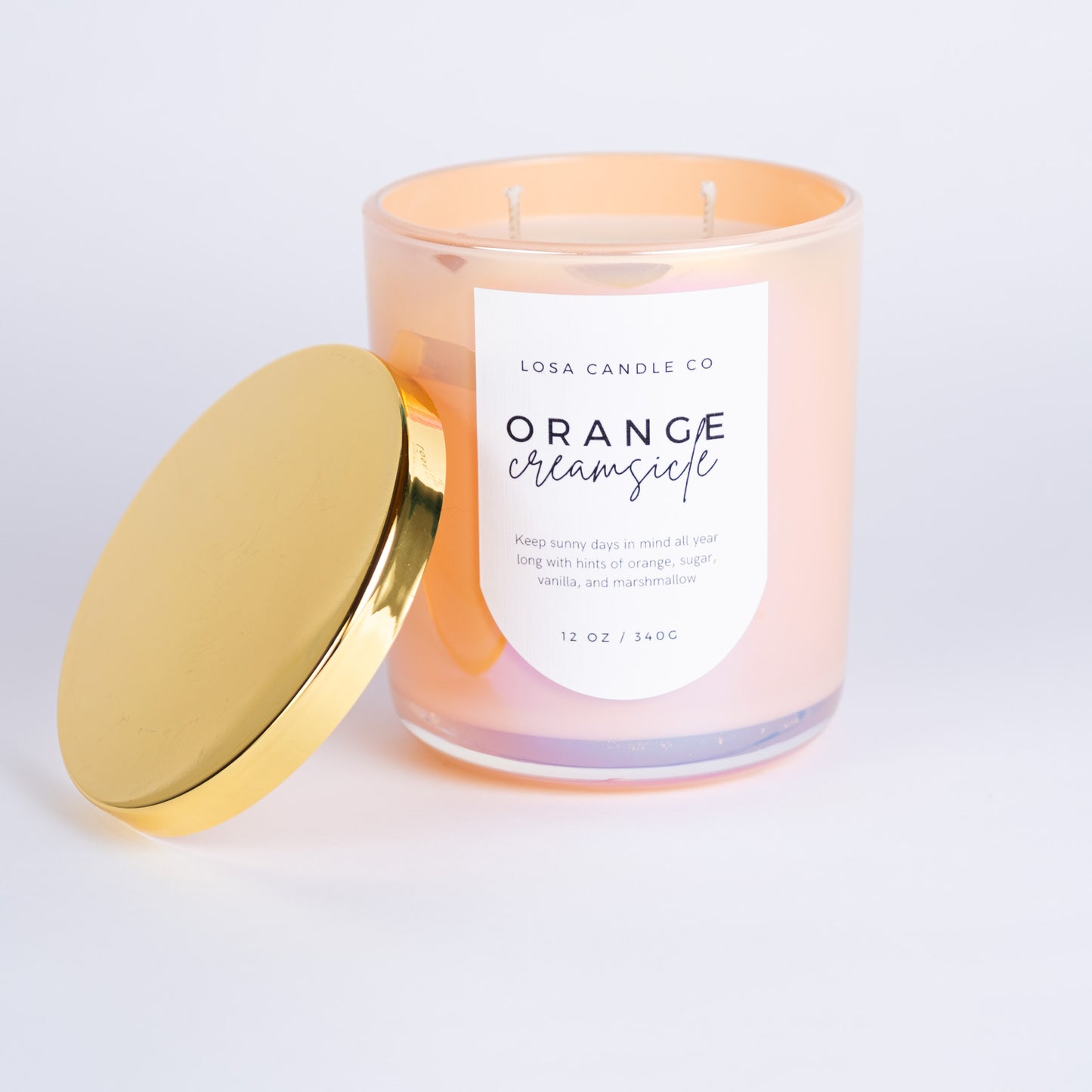 Orange Creamsicle 12oz Double Wick Candle