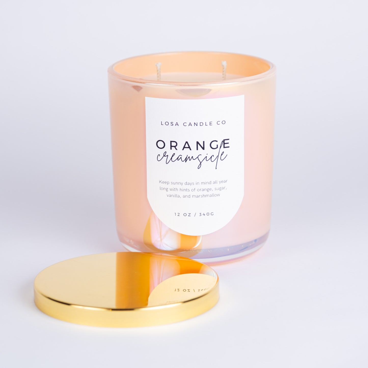 Orange Creamsicle 12oz Double Wick Candle