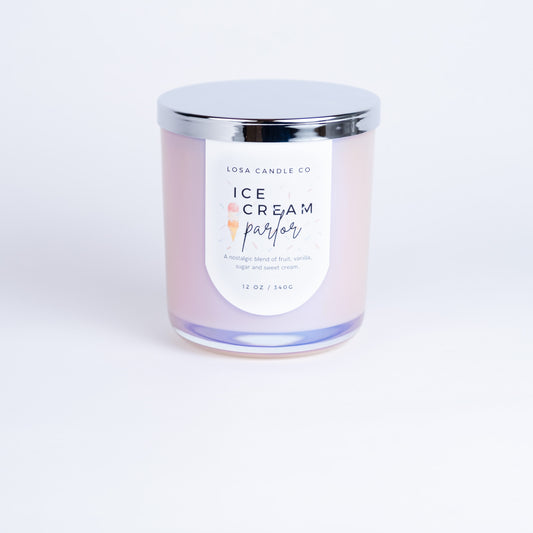 Ice Cream Parlor 12oz Double Wick Candle